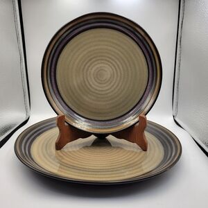 Sango Tropica Black 4615 Dinner Plate & Salad Plate